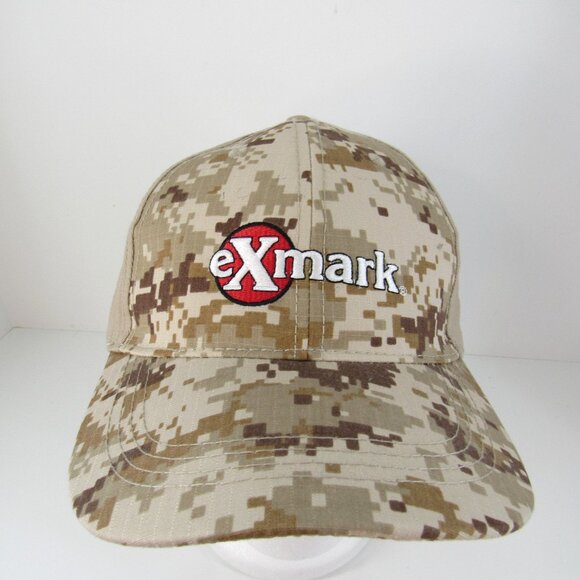 EX MARK Propane Embroidered Logo Men's Brown Camouflage Strap Back Cap Hat - Picture 1 of 8